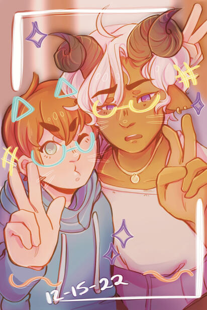 Leo and Airi purikura (OC)(2022)